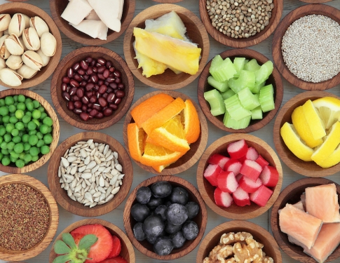 Ingredients in bowls