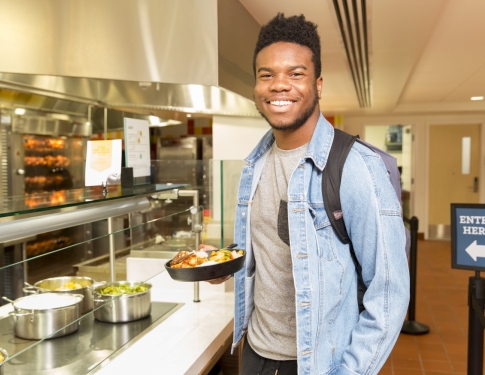 Student at Hill House Dining Cafe