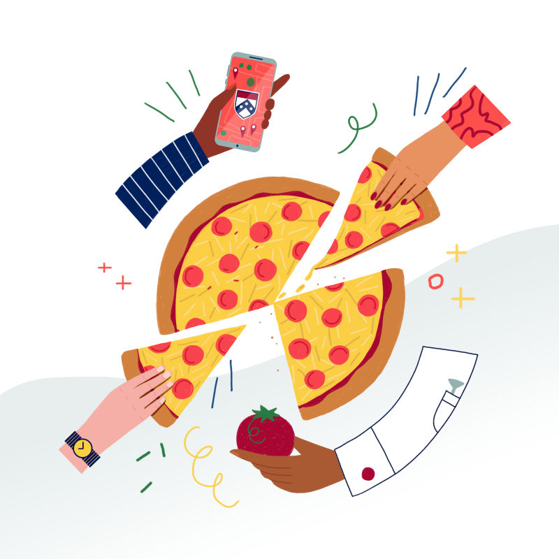 illustration of pizza